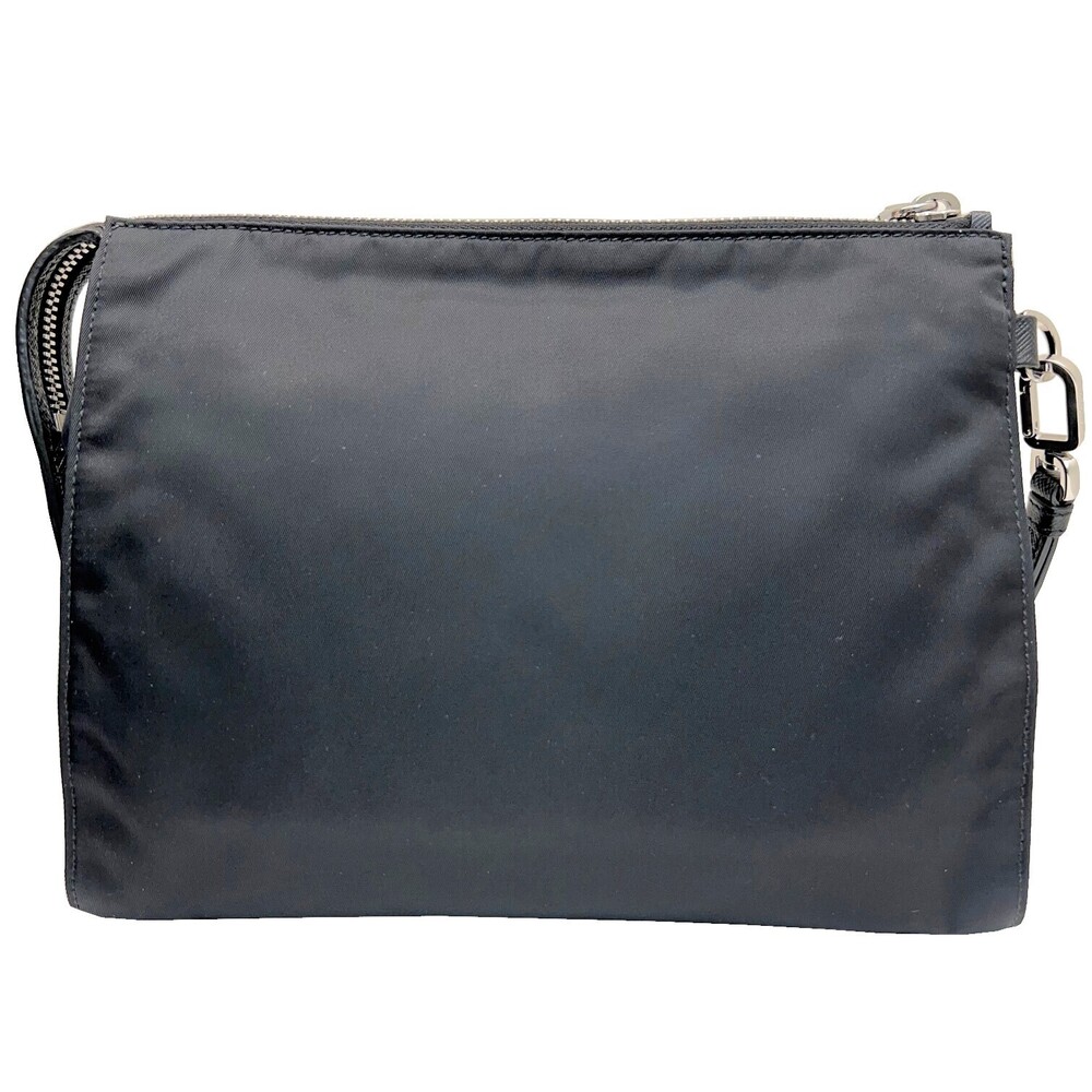 Prada clutch bag Saffiano leather black
